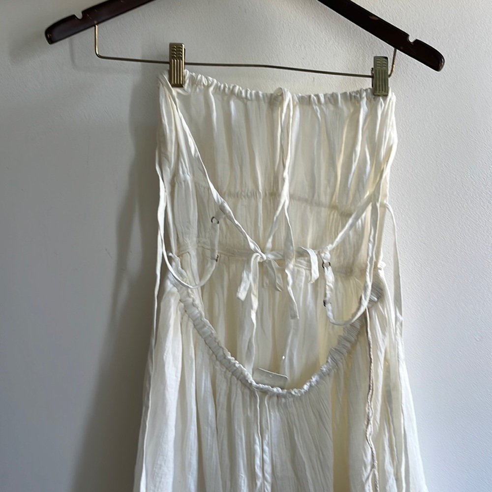 Free People Taking Sides Maxi Dress Size Medium NWT Ivory - Picture 15 of 16